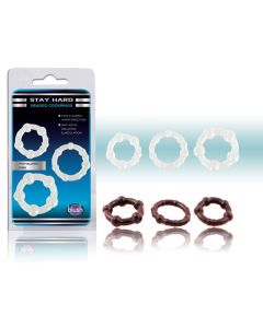 Stay Hard 3 Piece Beaded Set Clear